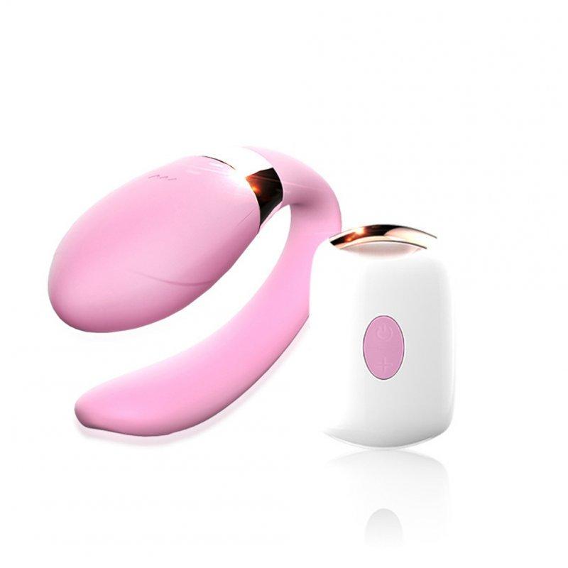 Vibrators |  7 Frequency U-shape Wireless Remote Control Couple Vibrator G Spot Massage Adult Female Toy Pink Adult Items Pink