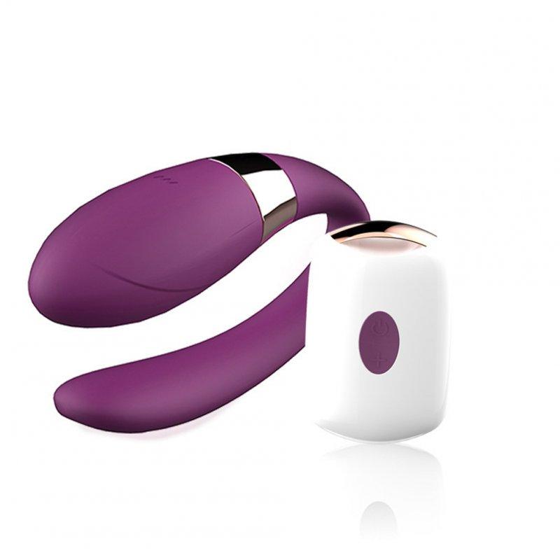 Vibrators |  7 Frequency U-shape Wireless Remote Control Couple Vibrator G Spot Massage Adult Female Toy purple Adult Items Purple