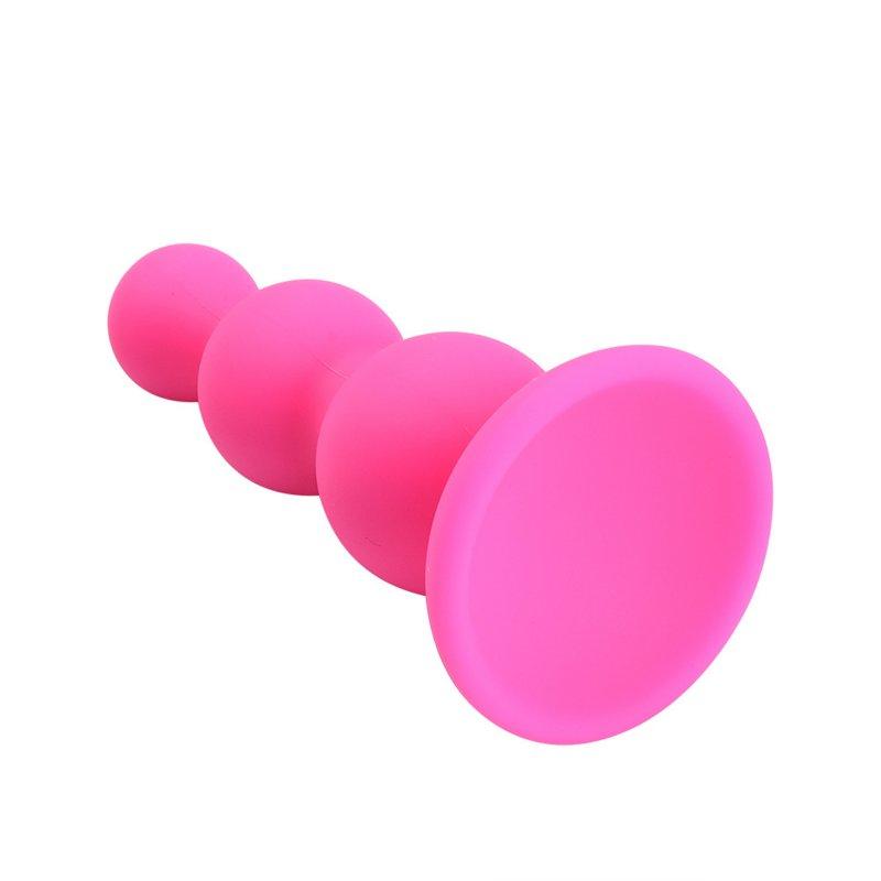 Vibrators |  Anal Beads Anal Butt Plug With Suction Cup Sex Products For Adults Erotic Toys For Woman Gay Men Intimate Goods 7 x 3.5cm rose red thread Adult Items Rose red thread