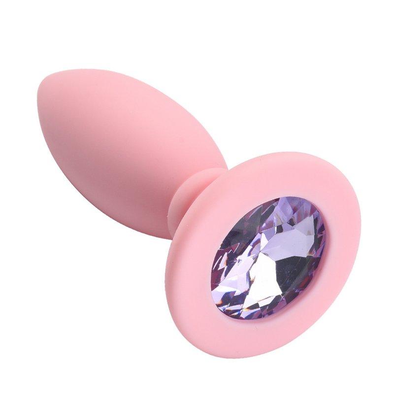 Vibrators |  Anal Beads Silicone Anal Butt Plug Sex Products For Adults Erotic Toys For Woman Gay Men Anus Dilator Intimate Goods 7 x 3.5cm light pink Adult Items Light pink