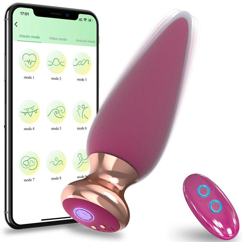 Vibrators |  Anal Plug Anal Vibrator Sex Toy Magnetic Rechargeable Vagina G Spot Dildo Vibrator Butt Plug with RC and App Adult Items Anal Plug+RC+APP