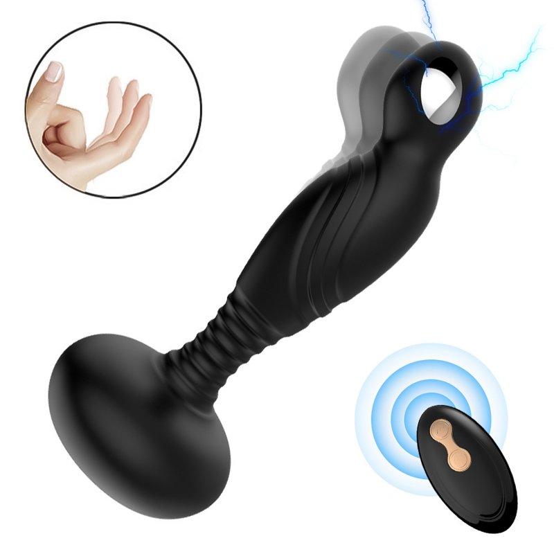 Vibrators |  Anal Plug Vibrator With Remote Control Prostate Massager Vibrating Butt Plug Anal Toys Male Vibrators Dildo For Couples Games black Adult Items Black