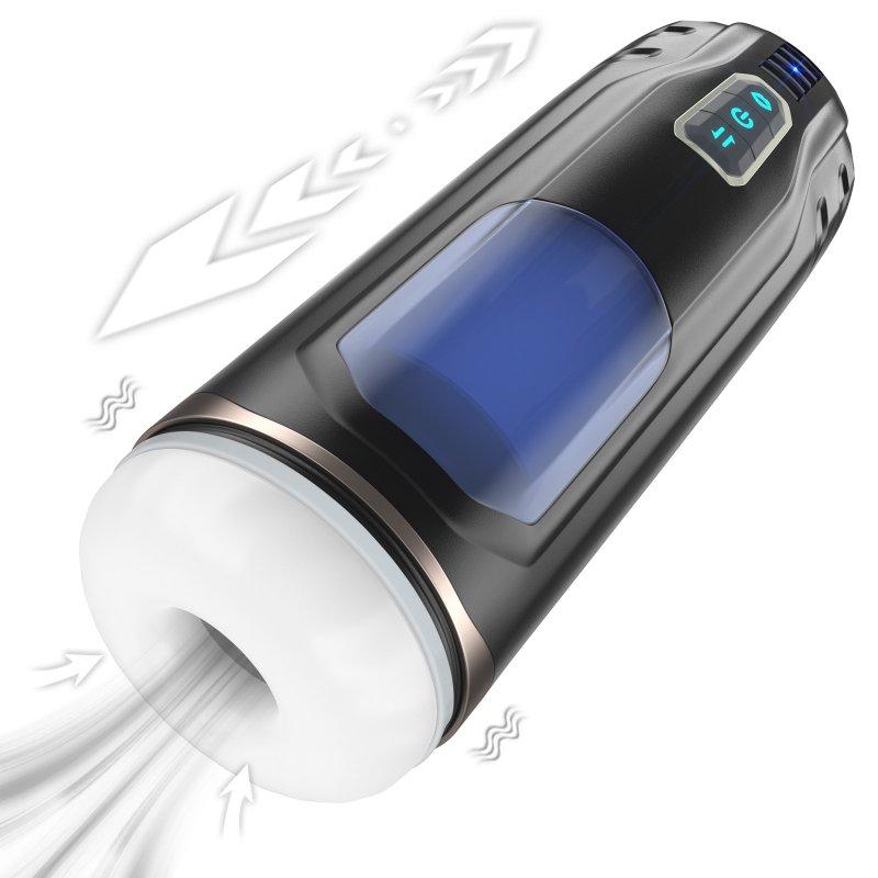 Vibrators |  Automatic Male Masturbators Cup Suction Vibrating Electric Pocket Pussy Masturbation Device Adult Products Black Adult Items Black