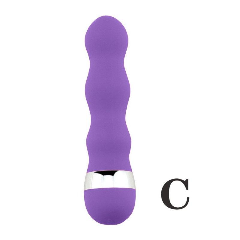 Vibrators |  Dildo G Spot Vagina Vibrator For Women Threaded Av Vibrator Stimulate Butt Plug Anal Erotic Goods Sex Toys C purple boxed Adult Items C purple boxed