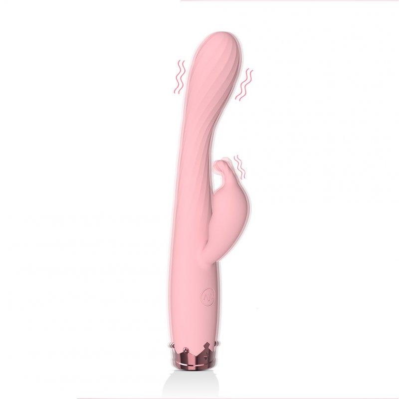 Vibrators |  Dual G-spot Vibrator Clitoral Stimulator Waterproof Female Masturbation Dildos Massage Tool Rechargeable Pink Adult Items Pink