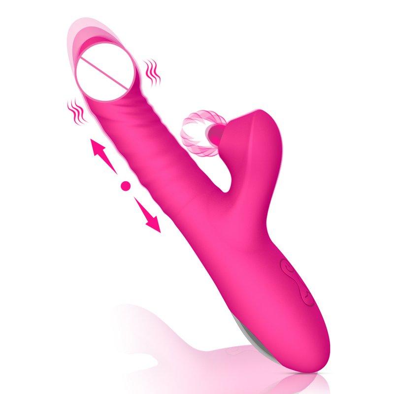 Vibrators |  Female Powerful Vibrator Mini Wand Women Clitoris Stimulator USB Charging G Spot Vagina Massager Rose Red Adult Items Rose red