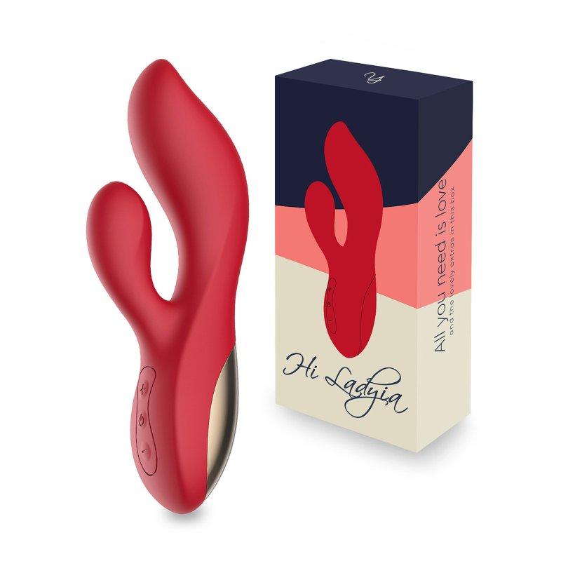 Vibrators |  G-Spot Vibrator Sex Toys for Women Double-Headed Dildo Vagina Clitori Massager Red Adult Items Red