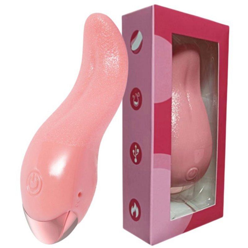 Vibrators |  Heating Tongue Licking Vibrator Mini Sex Toys For Women Clit Stimulator G-spot Nipple Female Masturbator Couples Product pink Adult Items Pink