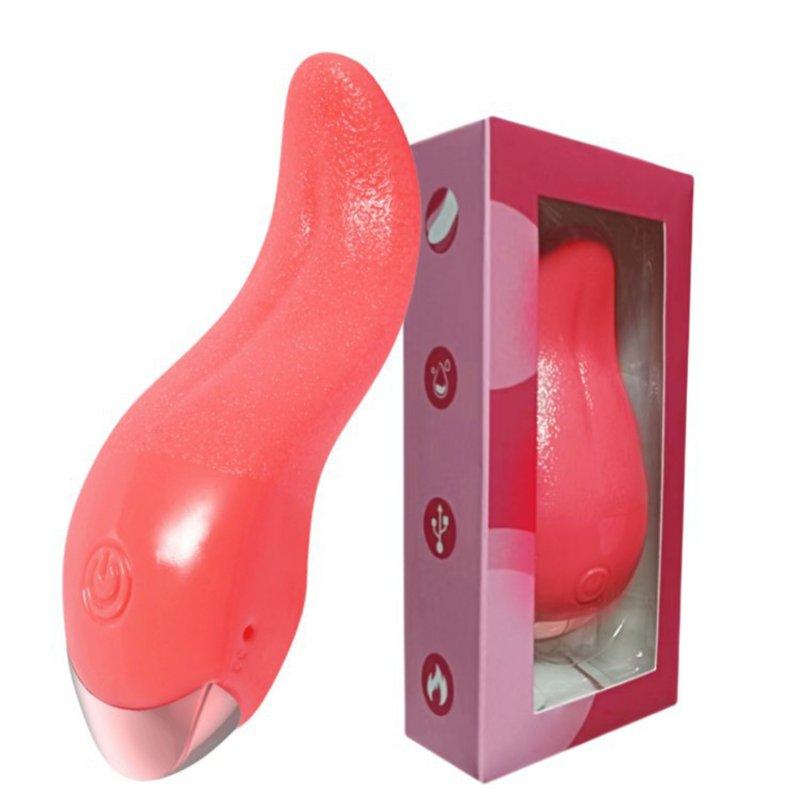 Vibrators |  Heating Tongue Licking Vibrator Mini Sex Toys For Women Clit Stimulator G-spot Nipple Female Masturbator Couples Product red Adult Items Red