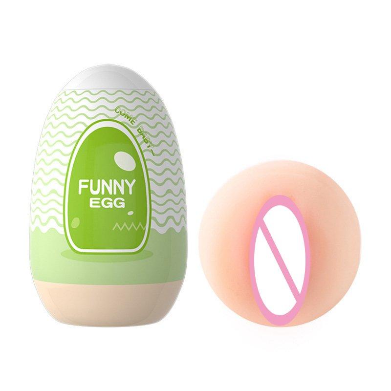 Vibrators |  Male Masturbator Egg Portable Stimulator Penis Massager Adult Sex Toys Portable Mini Pocket Pussy Egg For Men Green (Pumina) Adult Items Green (Pumina)