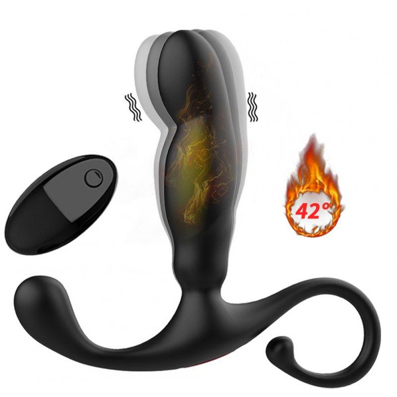 Vibrators |  Male Prostate Massager Anal Plug Vibrator For Men Gay Anal Sex Toy Remote Butt Plug Sex Toy For Couples black Vibration + heat Adult Items Black + Vibration + heat