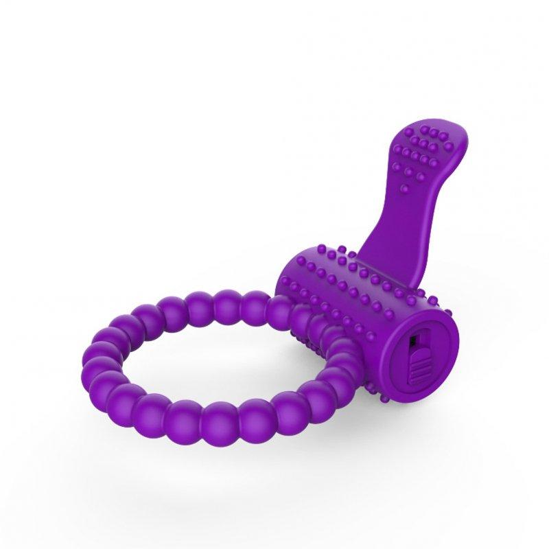 Vibrators |  Male Soft Silicone Vibrating Cock Ring Delayed Ejaculation Cock Sex Toys Dick Penis Ring For Couples Purple Purple