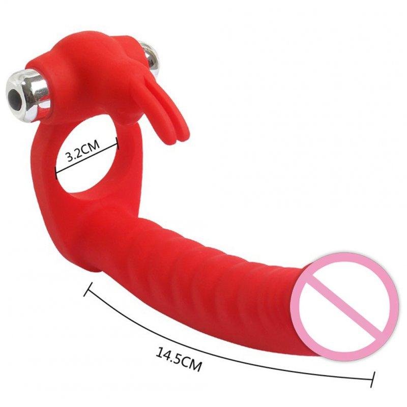 Vibrators |  Male Thrusting Butt Plug With Locking Ring Prostate Massager Vibrator For Men Gay Prostate Stimulator Adults Sex Toy 14.5 x 3.2cm red Adult Items Red