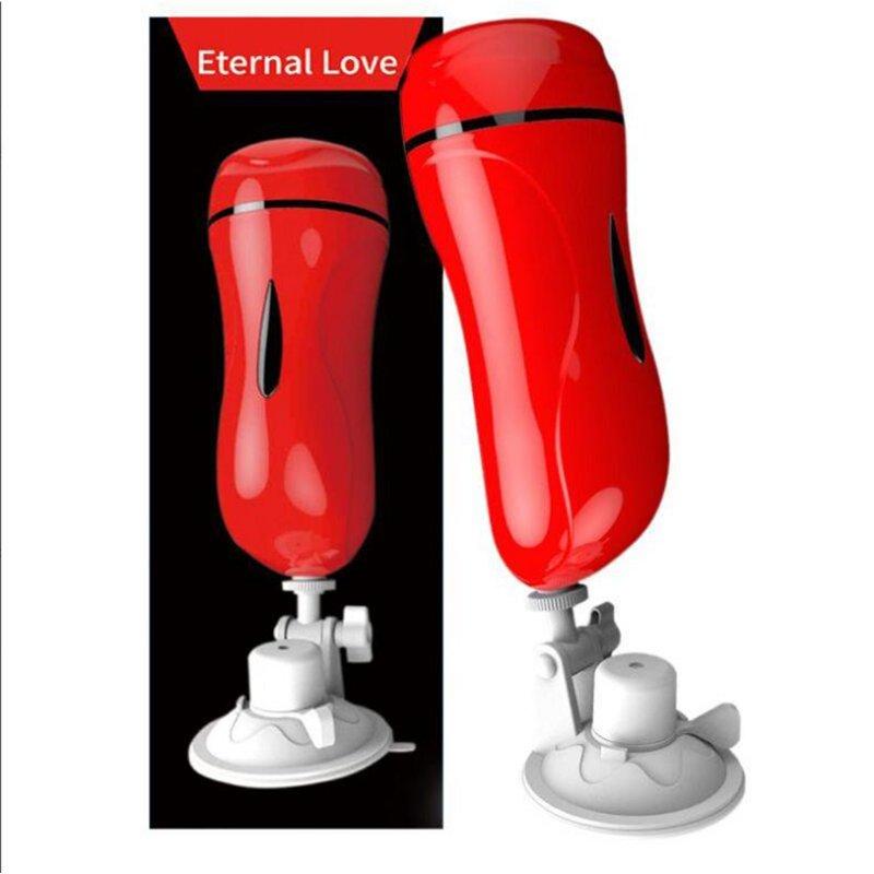 Vibrators |  Men Electric Aircraft Cup Multiple Speeds Usb Rechargeable Soft Silicone Male Masturbator Adult Sex Toys Red Adult Items Red