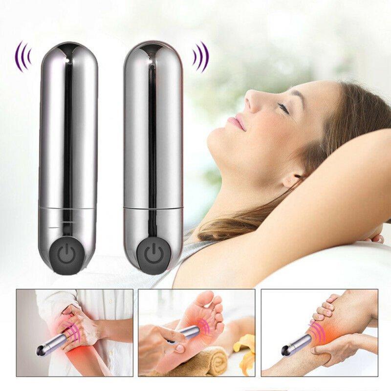 Vibrators |  Mini 10 Speed Vibrating Vibrator USB Rechargeable Full Body Massager Wand Vibrated Sex Toy White transparent_10 frequency Adult Items Vibrators