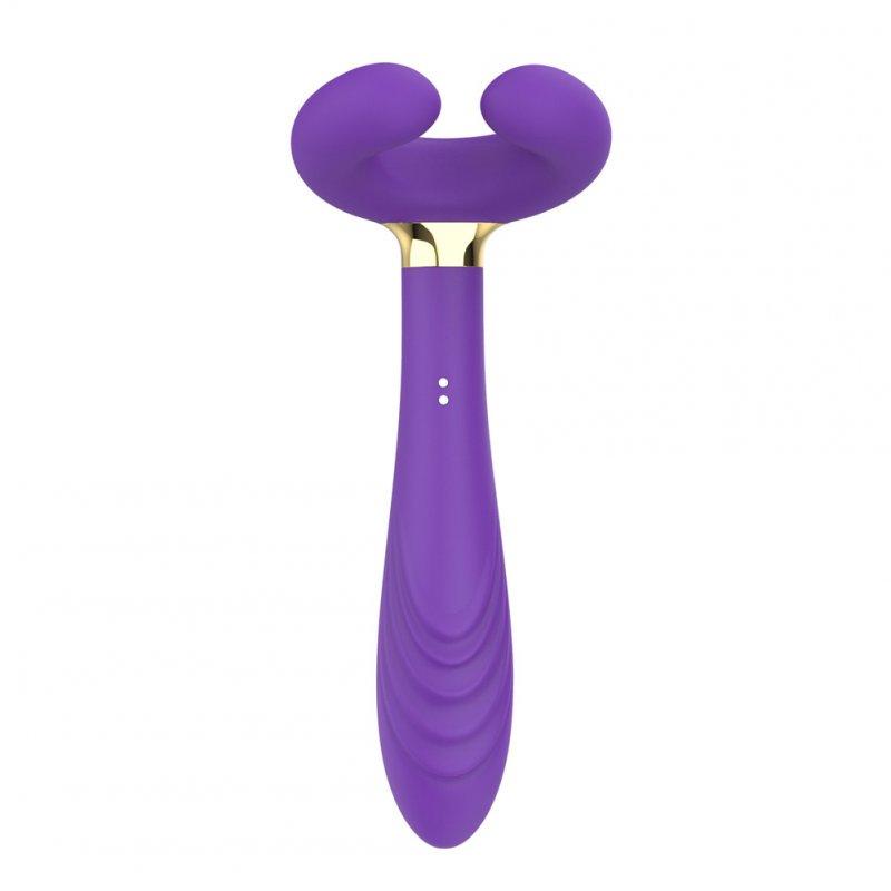 Vibrators |  Penis Masturbator G Spot Vibrator Magnetic Rechargeable C-Shaped Dildo Vibrator Masturbation Device Purple Adult Items Purple