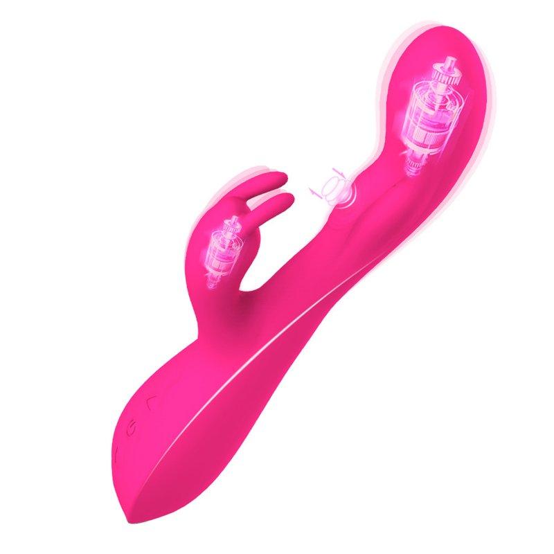 Vibrators |  Vibrator G Spot Vibrator Clitoral Massager with 10 Vibration Modes 10 Beating Modes Stimulator Rose Red Adult Items Rose red