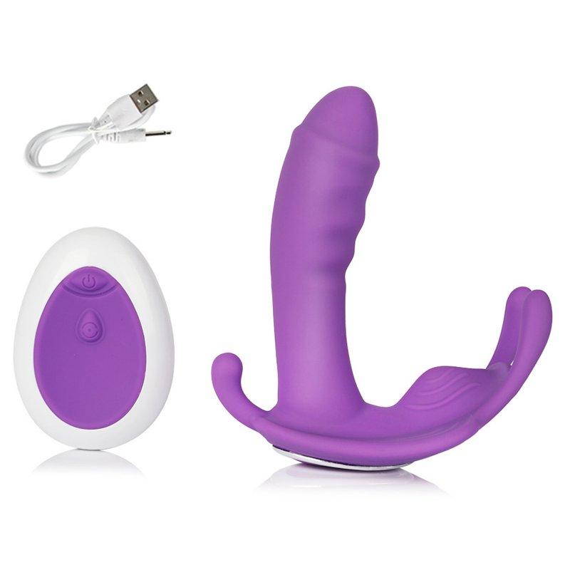 Vibrators |  Wearable Massager Wearable Sex Toy For Women, For Ladies Invisible Vibrator Waterproof Powerful Vibration, USB Rechargeable Wireless Remote Control Purple Adult Items Purple