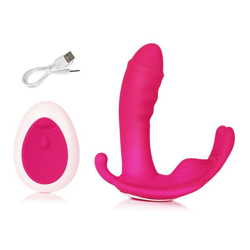 Vibrators |  Wearable Massager Wearable Sex Toy For Women, For Ladies Invisible Vibrator Waterproof Powerful Vibration, USB Rechargeable Wireless Remote Control rose Red Adult Items Rose red