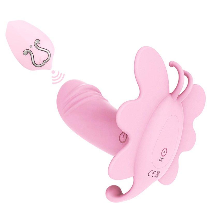 Vibrators |  Wearable Vibrator For Women Remote Control Vibrating Masturbator Butterfly Panty Vibrator G Spot Stimulator Adult Sex Toys pink Adult Items Pink