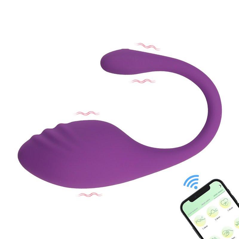 Vibrators |  Wearable Vibrator With Bluetooth APP Remote Control Dildo Vibrators Adult Sex Toy For Women Couples Play Purple Adult Items Purple