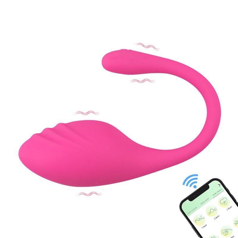 Vibrators |  Wearable Vibrator With Bluetooth APP Remote Control Dildo Vibrators Adult Sex Toy For Women Couples Play rose red Adult Items Rose red