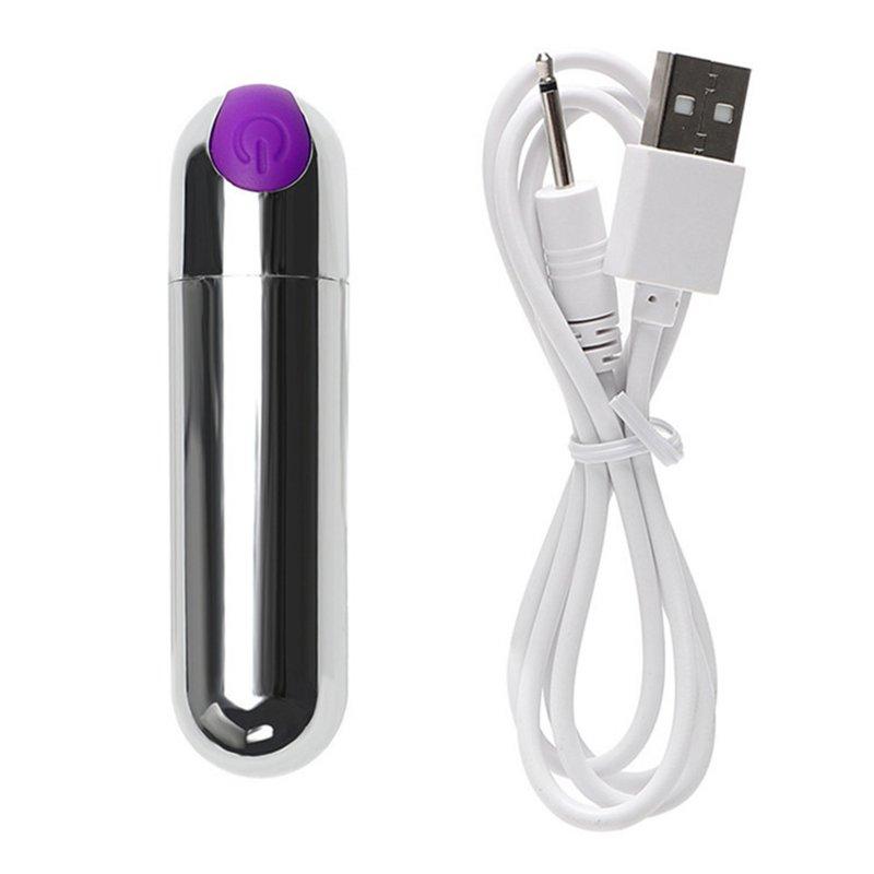 Vibrators |  Women Mini Bullet Vibrator 10 Vibration Modes Waterproof Low Noise Adult Sex Toys G-spot Egg Massager Purple Adult Items Purple