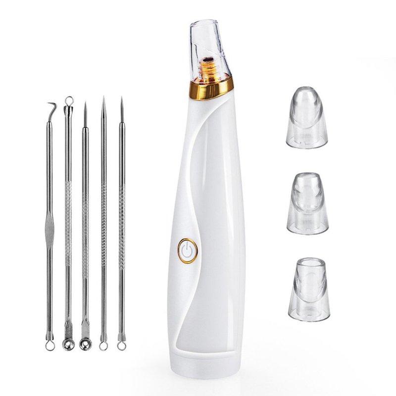 Face Care |  3-in-1 Pimple Remover Tool Portable Electric Face Cleanser Beauty Massager Skin Care For Pore Acne Blackhead Black Dot Pimple Remover + Tool Set Face Care Face Care