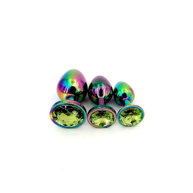 Sex Toys |  Butt Plug Anal Bead Anal Sex Toys Anus Dilator Intimate Goods For Woman Gay Men Couple Sex Products 3 Pcs / Set grass green Adult Items Grass green