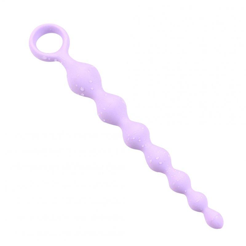 Sex Toys |  Soft Anal Plug Anus Toys Soft Balls Silicone G-Spot Stimulating Butt Plugs Adult Sex Couple Sexy Toy Purple Adult Items Purple