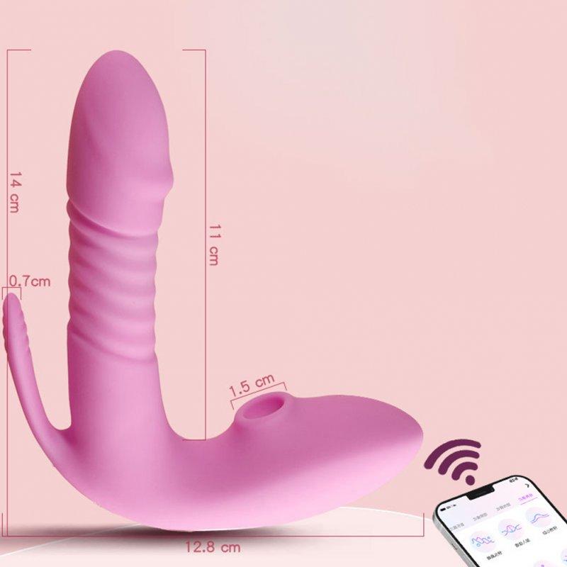 Vibrators |  Wearable Sucking Clitoris Vibrator G-spot Anal Stimulator Sex Toys Remote Control Dildo 2rd Generation Stick App version Adult Items 2rd generation stick (APP)